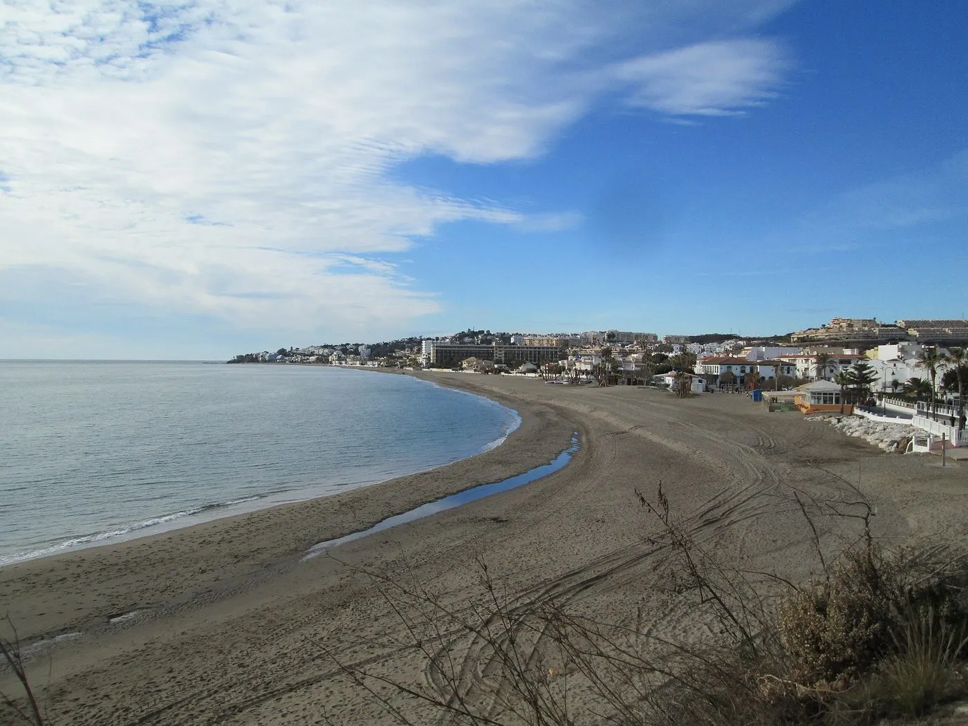 Het strand van La Cala de Mijas